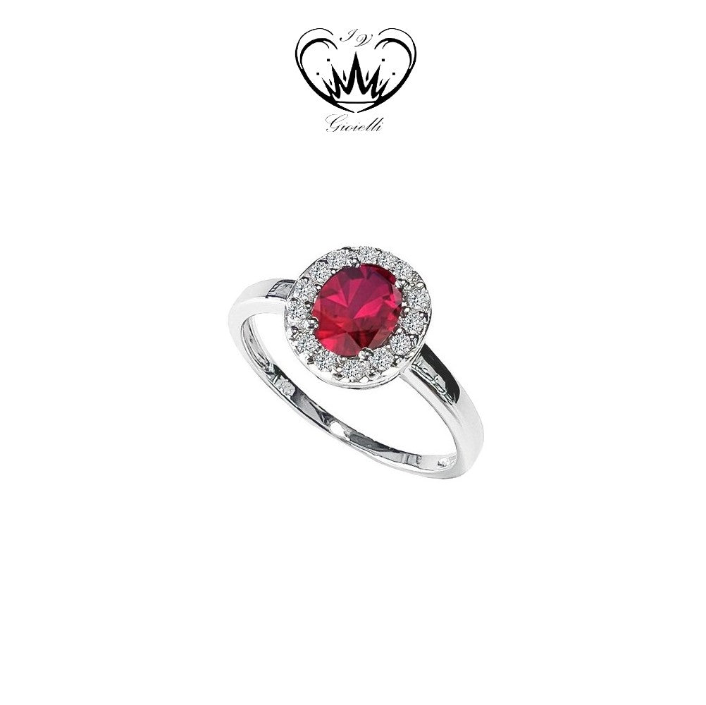 ANELLO CON RUBINO GIOIELLI IV ct. 0,20 Rub. ct.1,00 ref.01921010