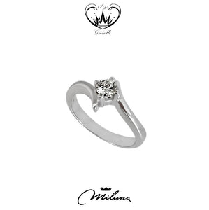 ANELLO SOLITARIO MILUNA ct. 0,22 ref. 02191010