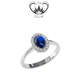 ANELLO CON ZAFFIRO BLU GIOIELLI IV ct. 0,18 ZAFFIRO ct. 0,55 ref. 02441010