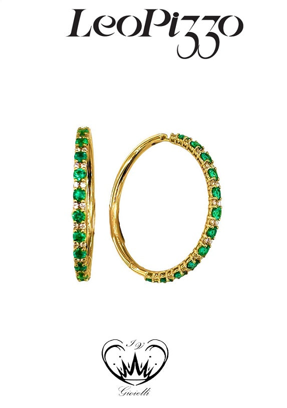 ORECCHINI LEO PIZZO CERCHI ref. 077557