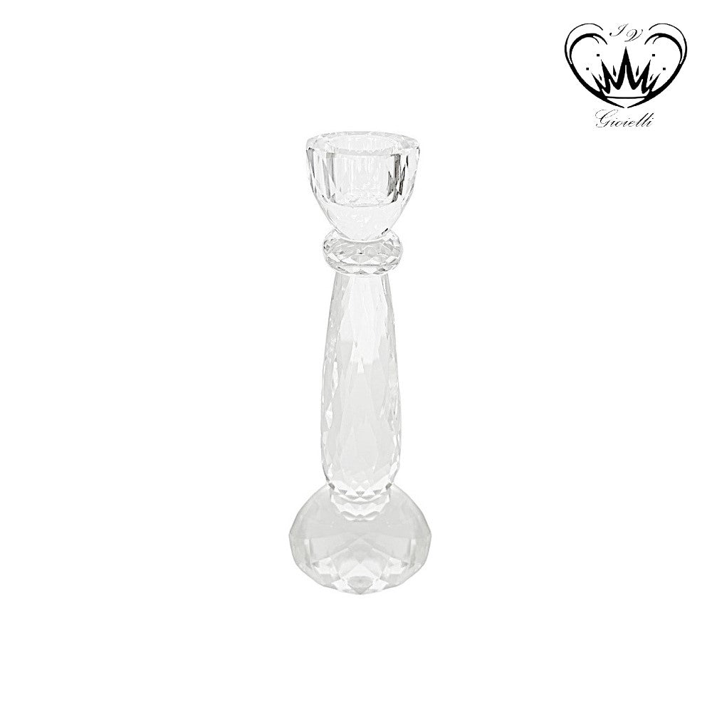 CANDELIERE MONO CERO IN CRISTALLO h CM 23  ref.10381010