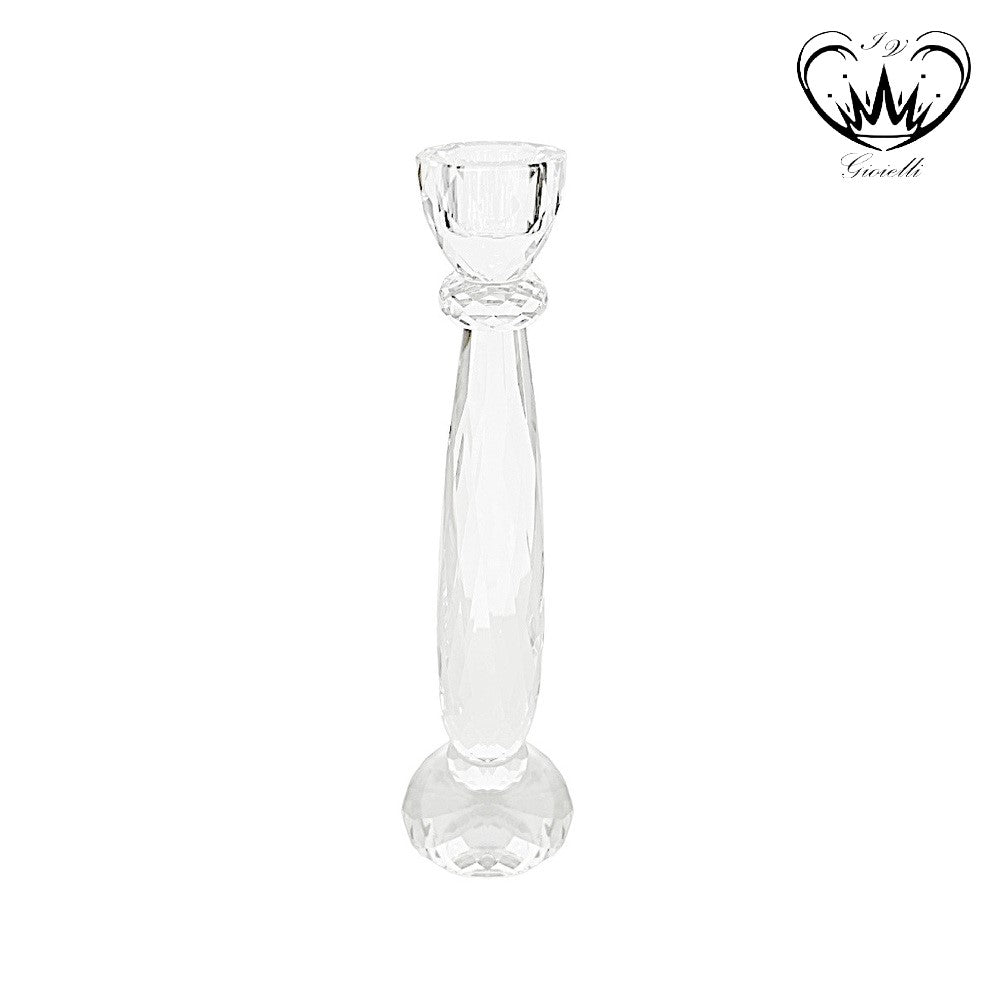 CANDELIERE MONO CERO IN CRISTALLO h CM 28  ref.10391010