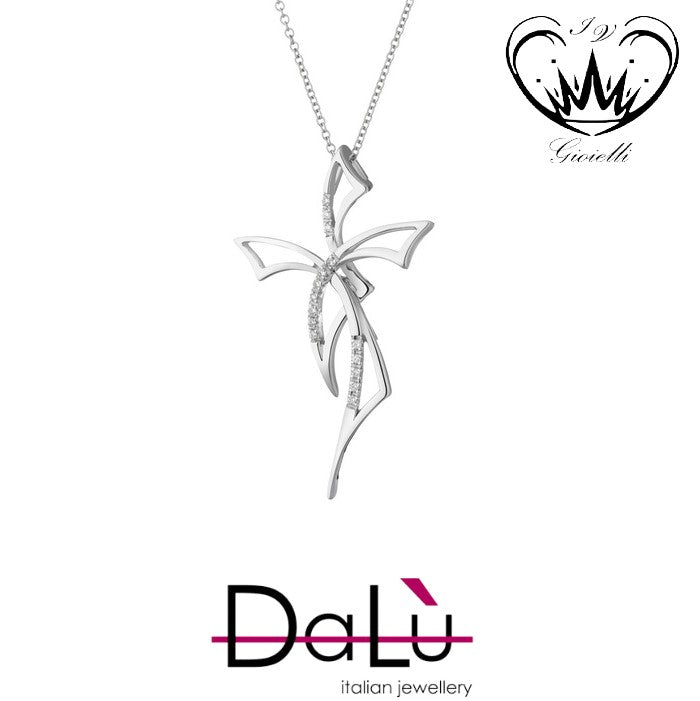 COLLANA CON CROCE DALU ct. 0,08  ref.12491010q7