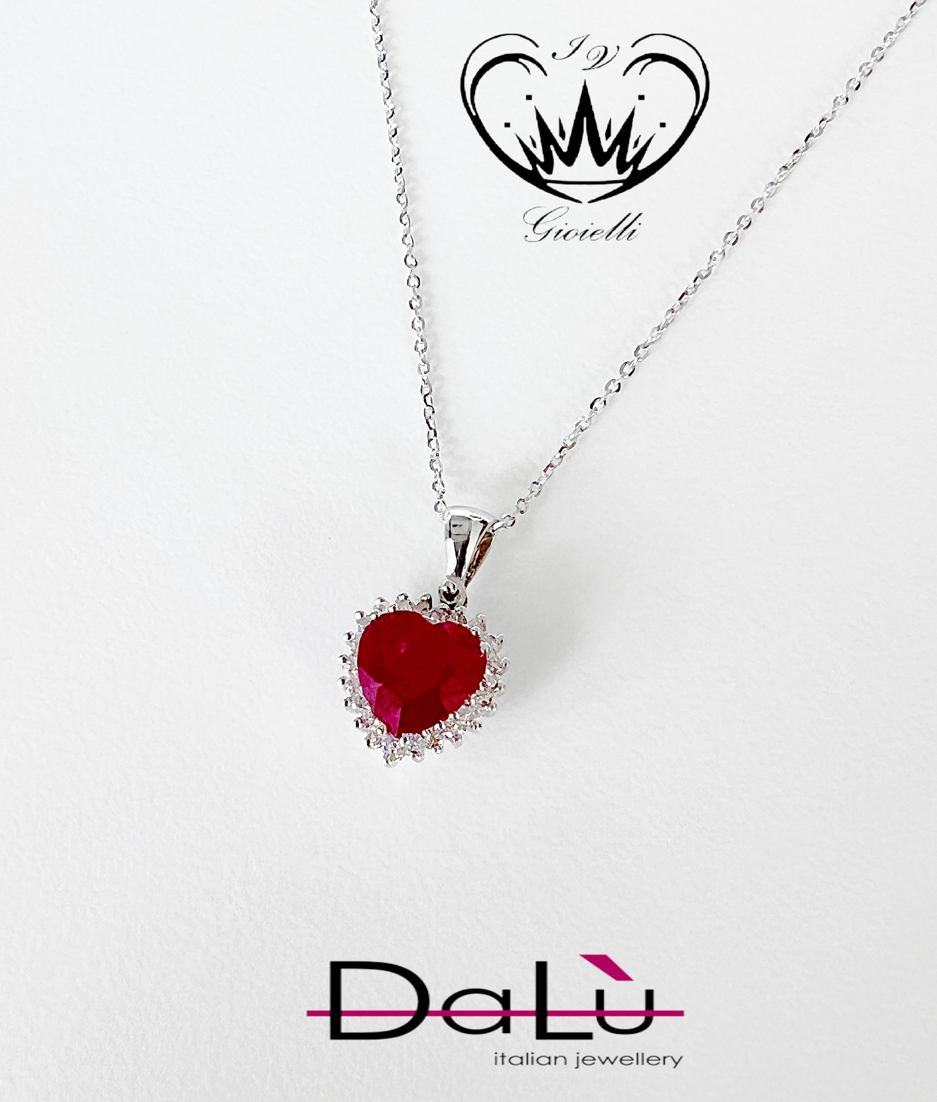 COLLANA CON DIAMANTI E RUBINI DALU  ref.14711010