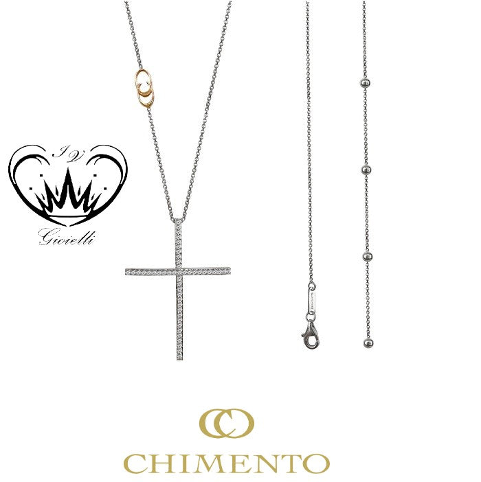 COLLANA CHIMENTO ORO 18kt ct 0,48 ref.1G02804BB5460