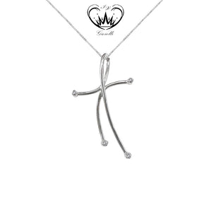 COLLANA CON CROCE GIOIELLI IV ct. 0,05 ref. 20921010