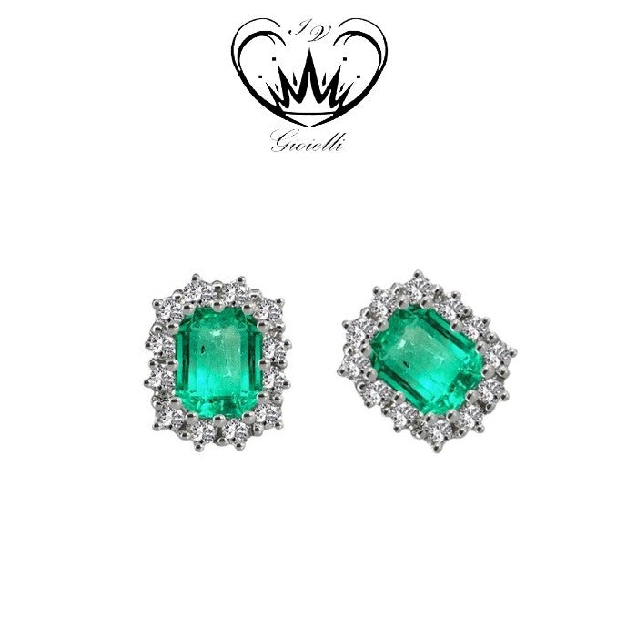 ORECCHINI CON SMERALDI GIOIELLI IV ct. 0,80 SM ct.2,05 ref. 22281010