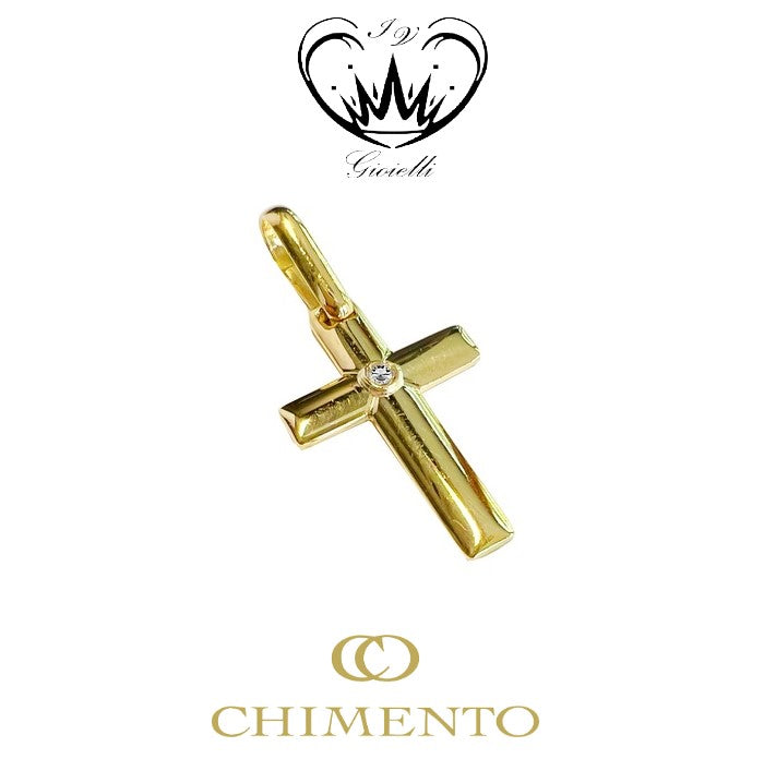 CROCE CHIMENTO ORO 18kt ct. 0,06 ref.3C05586222000