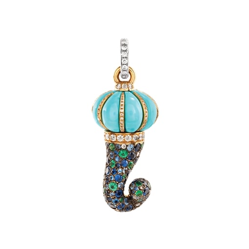 CIONDOLO CORNO CHANTECLER ORO G 18KT ref.43769