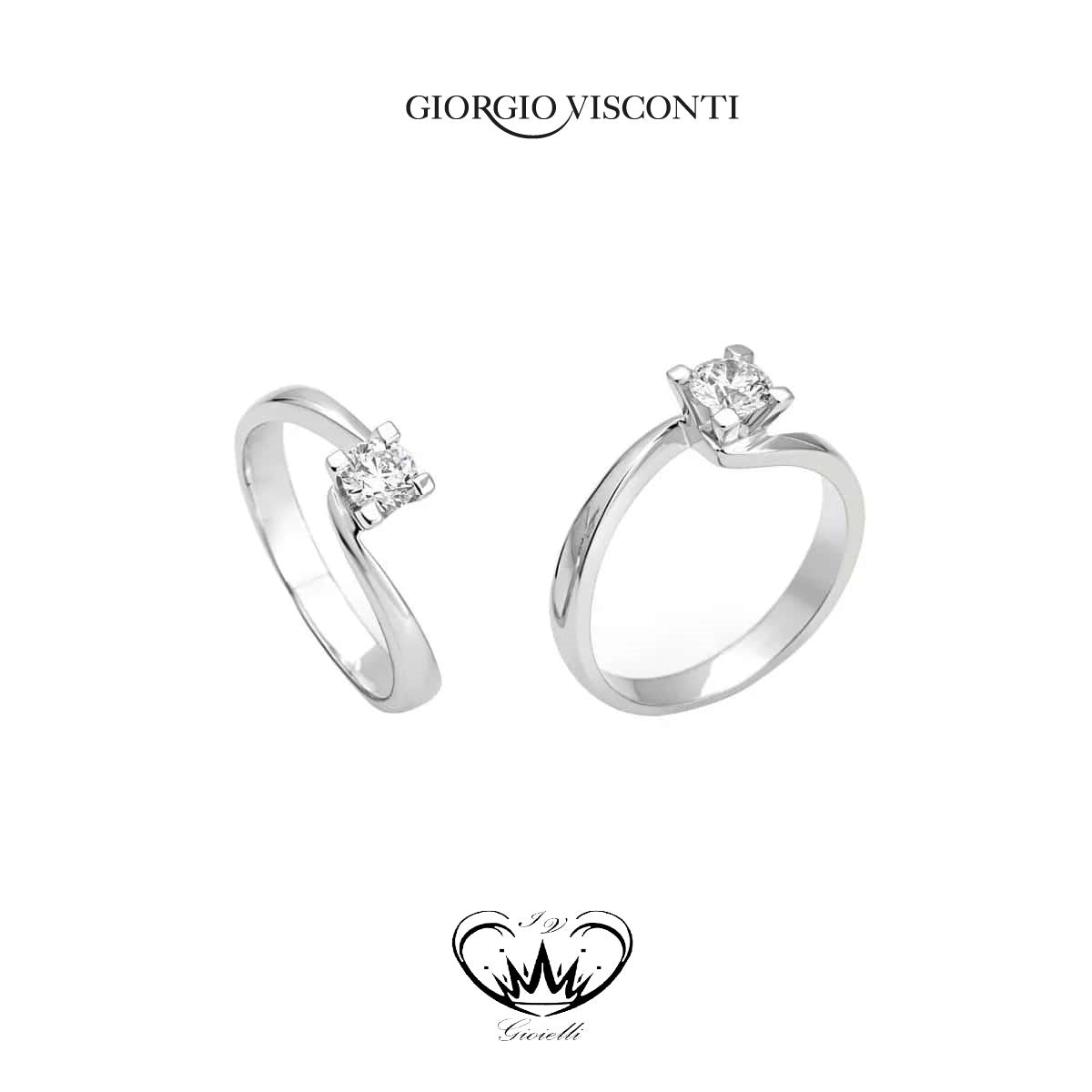 ANELLO SOLITARIO GIORGIO VISCONTI  ref. AB13708A