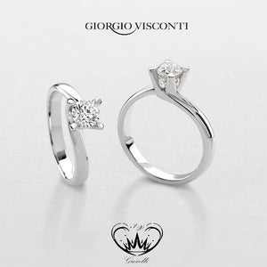 ANELLO SOLITARIO GIORGIO VISCONTI  ref. AB15554B