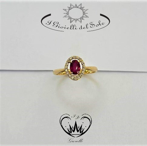 ANELLO I GIOIELLI DEL SOLE ORO 18KT RUB ref. ANC300GR-060