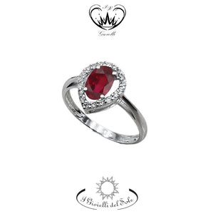ANELLO I GIOIELLI DEL SOLE CON RUBINO ref. ANC301BR-055