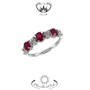 ANELLO I GIOIELLI DEL SOLE CON RUBINI ref. ANC407R-100