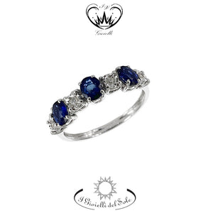 ANELLO I GIOIELLI DEL SOLE CON ZAFFIRI BLU ref. ANC407Z-100