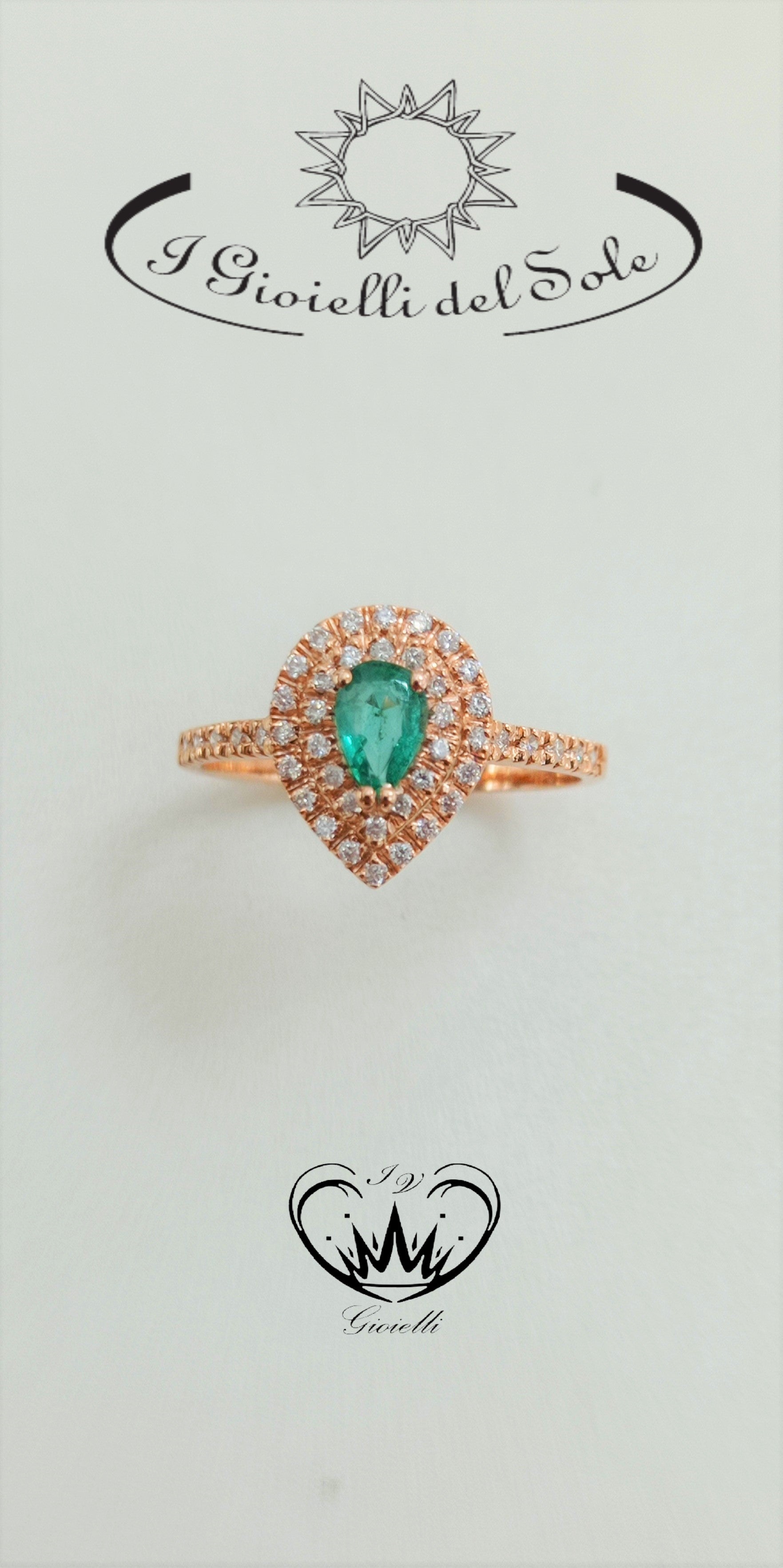 ANELLO I GIOIELLI DEL SOLE SMERALDO ref. ANC51RS-035