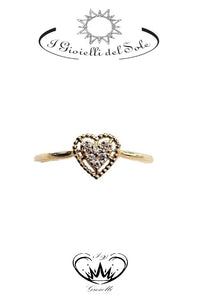 ANELLO CUORE I GIOIELLI DEL SOLE  ref. ANF109G-004