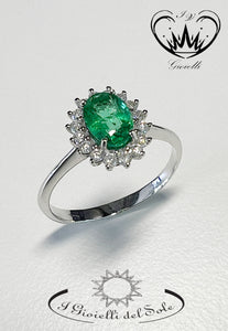 ANELLO I GIOIELLI DEL SOLE CON SMERALDO ref. ANG004S