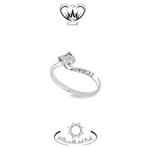 ANELLO SOLITARIO I GIOIELLI DEL SOLE ct. 0,30 ref. ANLS17-020