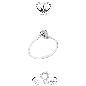 ANELLO SOLITARIO I GIOIELLI DEL SOLE ct. 0,08 ref. ANLS6-008