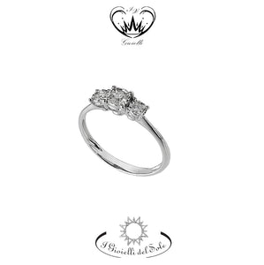 ANELLO TRILOGY I GIOIELLI DEL SOLE ct. 0,17 ref. ANLT11-017