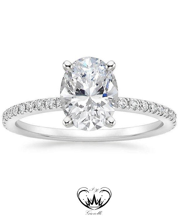 ANELLO SOLITARIO IV GIOELLI ct.1,01 + ct.0,40 ref. ANOBSOLOVFVS2