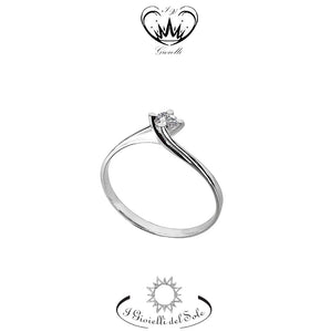 ANELLO SOLITARIO I GIOIELLI DEL SOLE ct. 0,05 ref. ANS80-005
