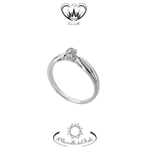 ANELLO SOLITARIO I GIOIELLI DEL SOLE ct. 0,10 ref. ANS82-010