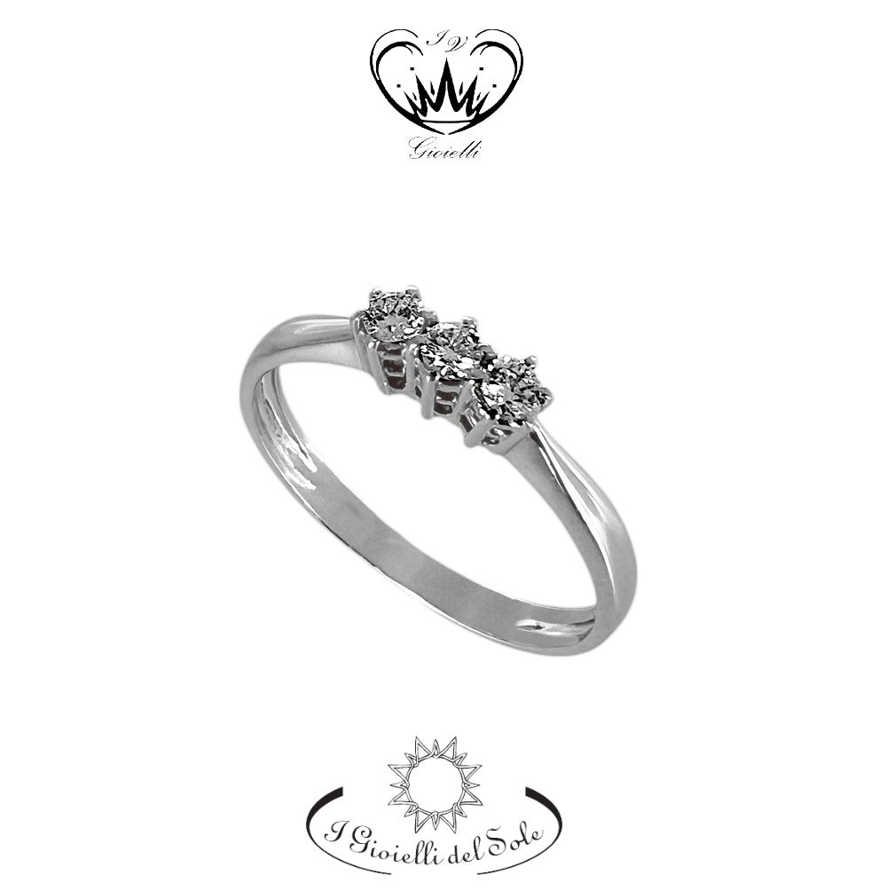 ANELLO TRILOGY I GIOIELLI DEL SOLE ct. 0,15  ref. ANT1-015