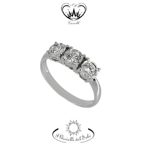 ANELLO TRILOGY I GIOIELLI DEL SOLE ct. 0,40  ref. ANTL4-040
