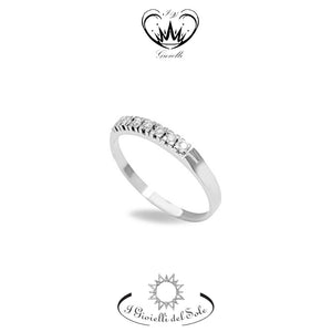 ANELLO RIVIERA I GIOIELLI DEL SOLE ct. 0,18 ref.ANV15-018