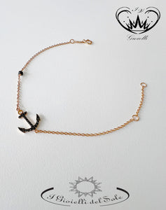 BRACCIALE I GIOIELLI DEL SOLE ORO CON ANCORA  ref. AP1357N