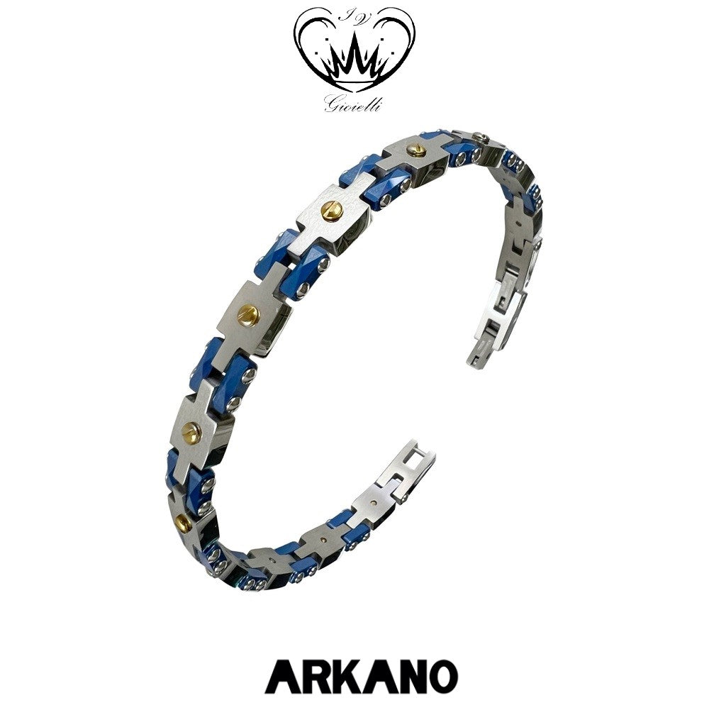 BRACCIALE ARKANO ACCIAIO 316/L ref.BAC131BL