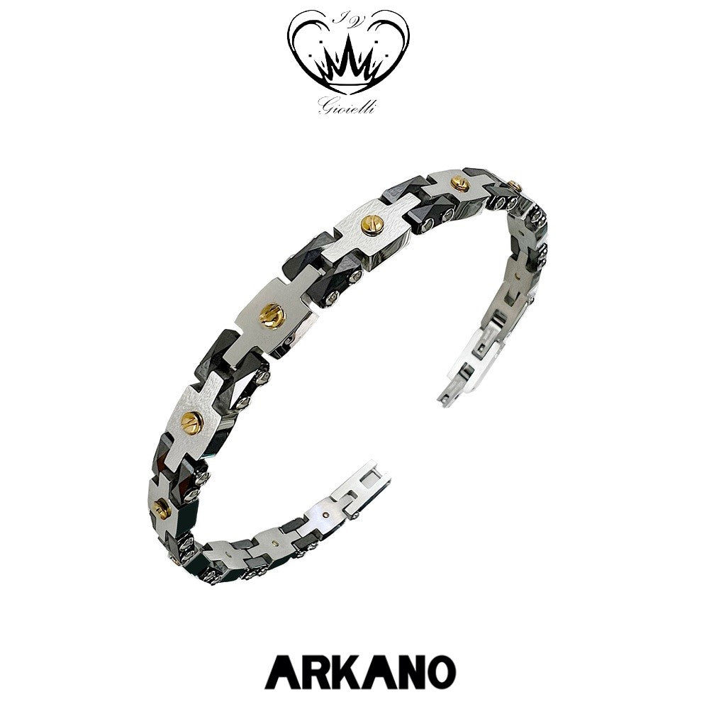 BRACCIALE ARKANO ACCIAIO 316/L ref.BAC131N