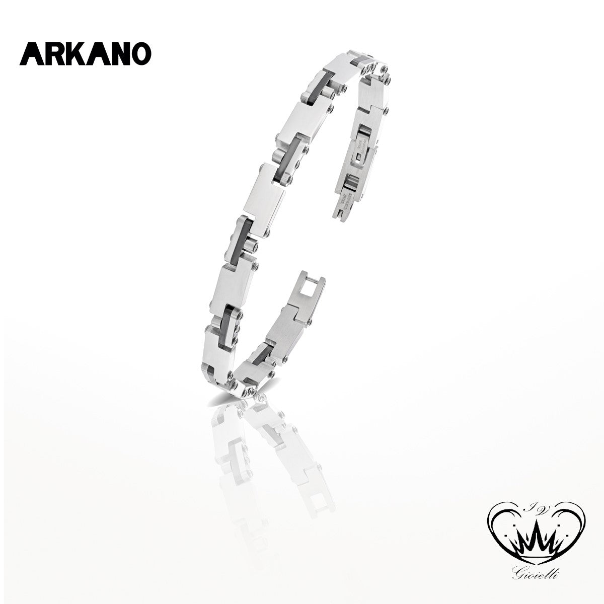 BRACCIALE ARKANO ACCIAIO 316/L ref.BAC134N