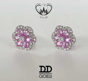 ORECCHINI DD GIOIELLI ZAFFIRI ROSA  ref. BB009710ZR