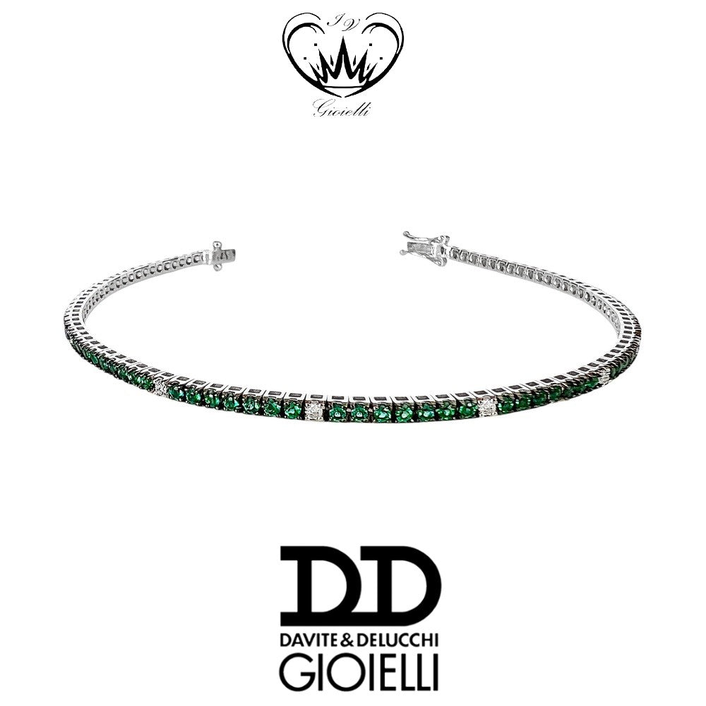 BRACCIALE TENNIS CON SMERALDI DD GIOIELLI ref. BR002287SM5
