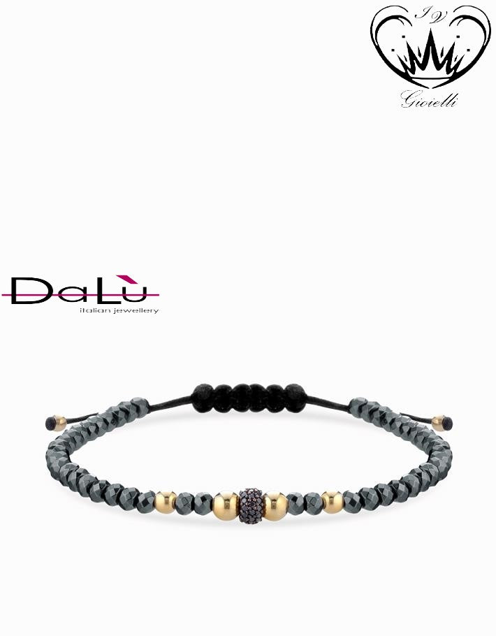 BRACCIALE LACCIO EMATITE DALU  ref.BR1142EM8Q8+