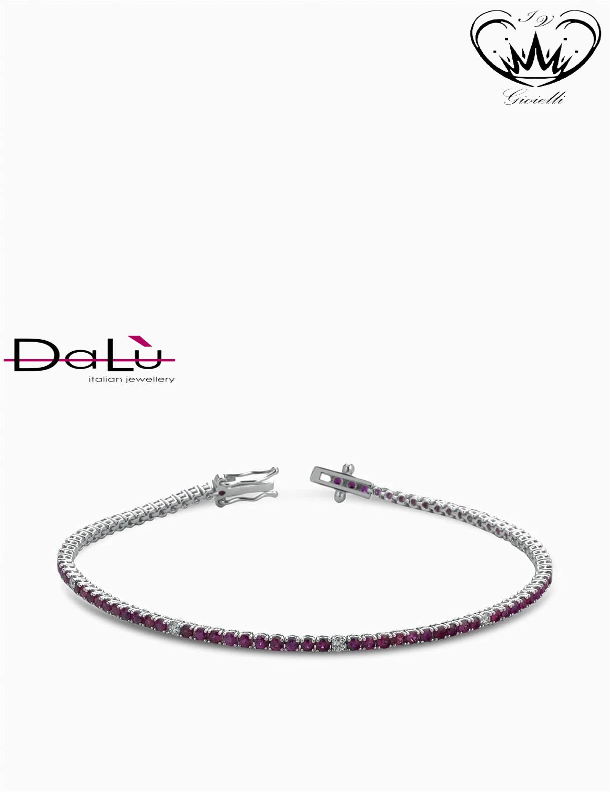 BRACCIALE TENNIS D&L GIOIELLI  ref.BR462RUB.M1Q6X