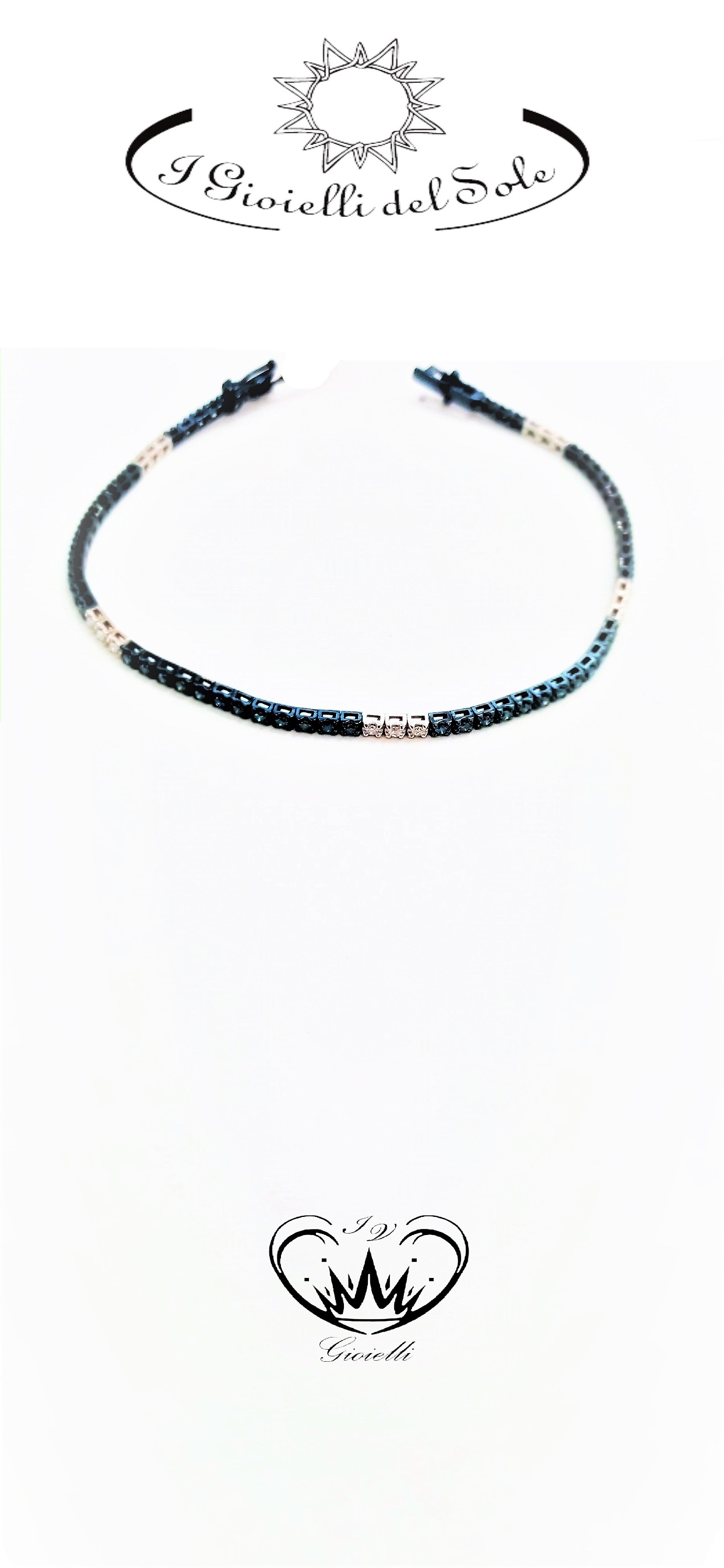 BRACCIALE TENNIS I GIOIELLI DEL SOLE ORO 18KT ref. BRV35-130-18