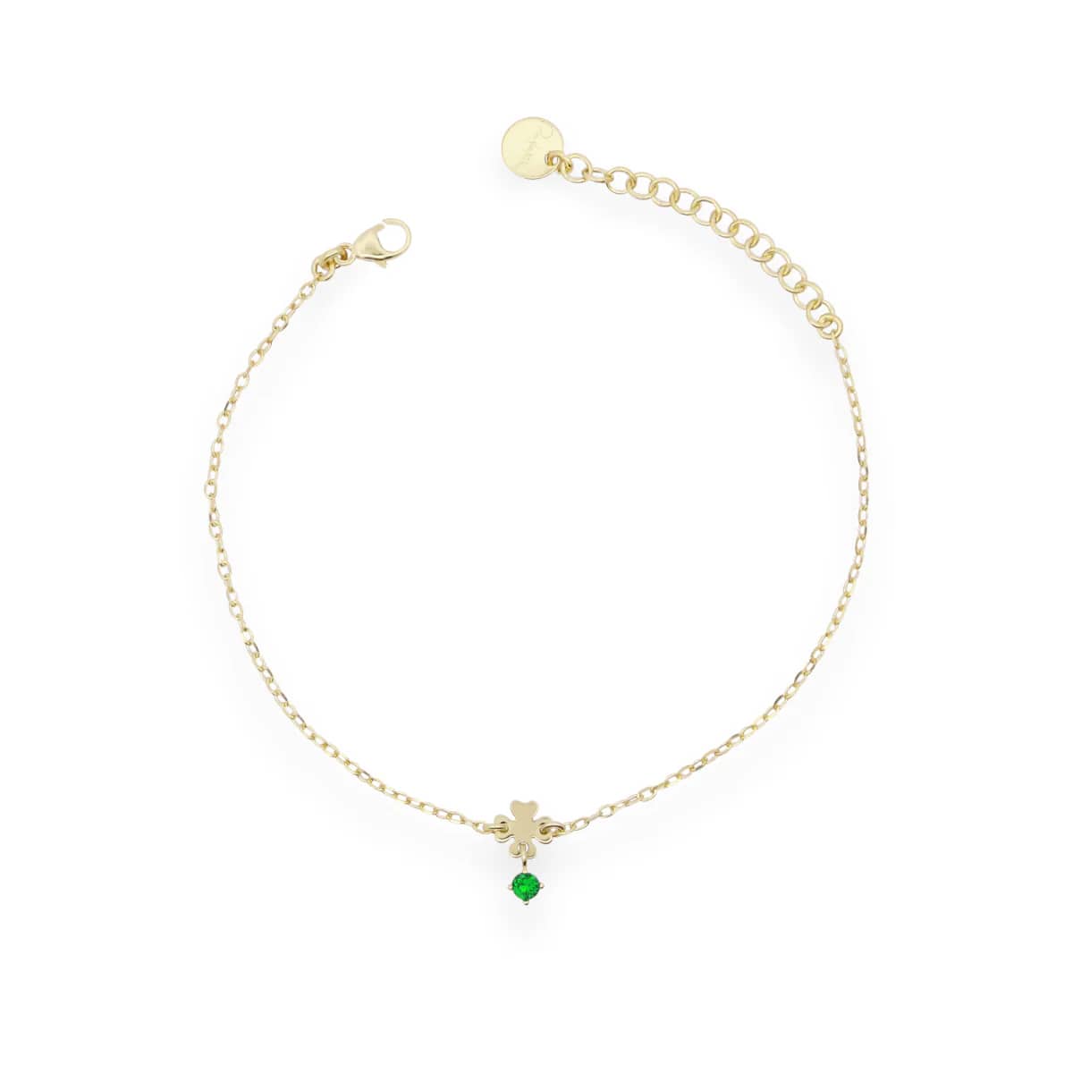 BRACCIALE MINI QUADRIFOGLIO E PUNTO LUCE RUE DES MILLE ARG 925 ref.BRZ-024 QUAD AU