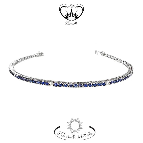 BRACCIALE TENNIS I GIOIELLI DEL SOLE ORO 18KT ref. BT2ZB-175-19