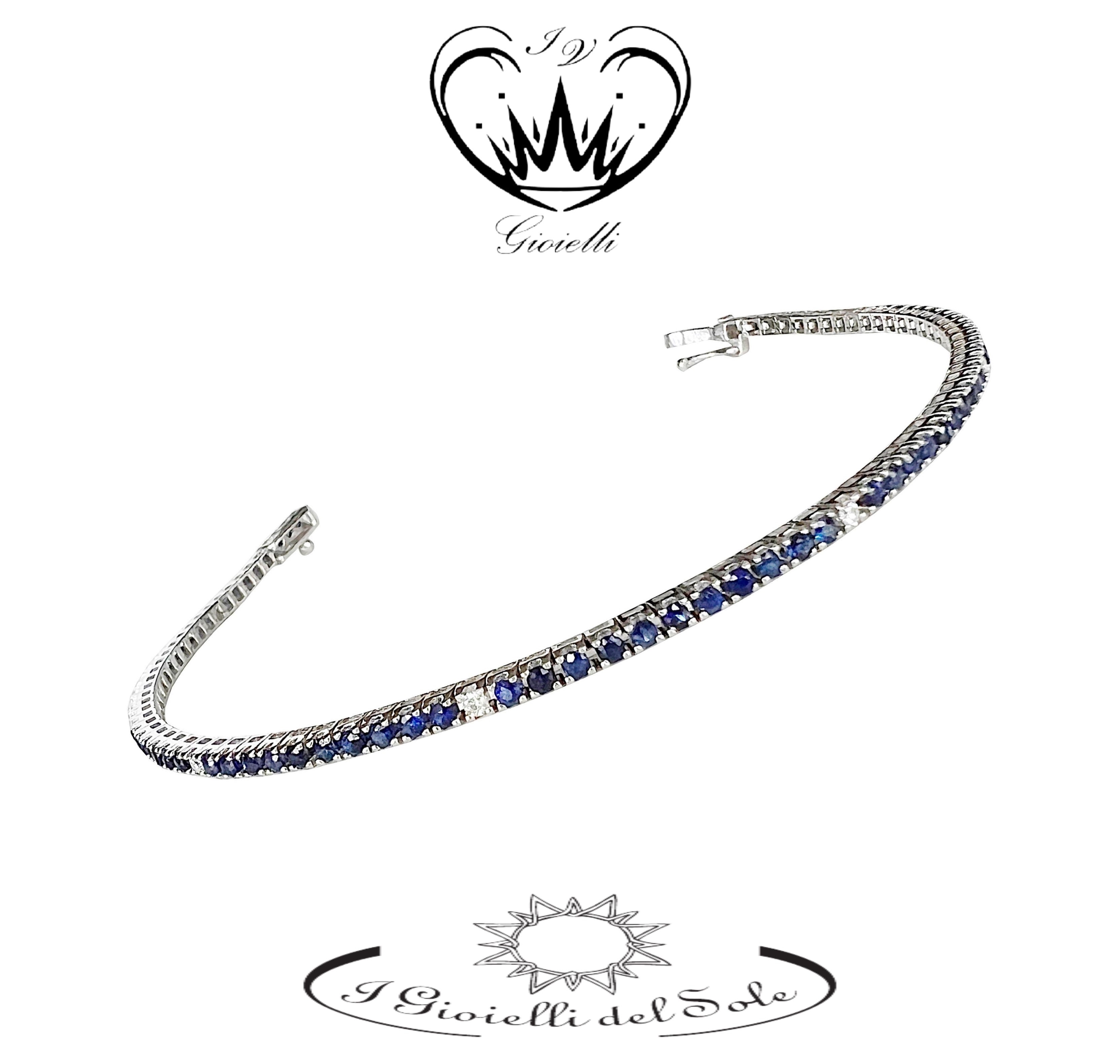 BRACCIALE TENNIS I GIOIELLI DEL SOLE ZAFFIRI BLU ref. BT3ZB-179-17