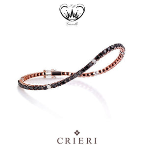 BRACCIALE TENNIS CRIERI ORO ROSA ref.BTELCK150LWS180