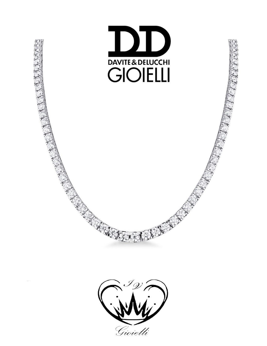 Collana Tennis in Argento 925 Girocollo – Cavaliere Gioielli Collana Tennis in Argento 925 Girocollo – Cavaliere Gioielli