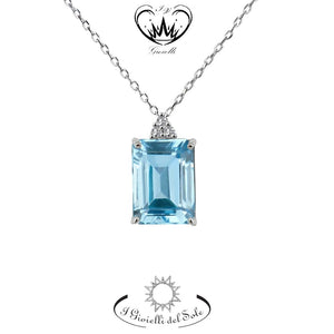 COLLANA I GIOIELLI DEL SOLE ACQUA MARINA  ref. CLAQ310-150