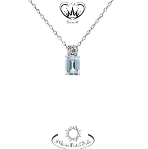 COLLANA I GIOIELLI DEL SOLE ACQUA MARINA  ref. CLAQ37-075