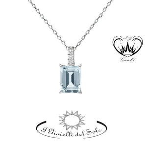 COLLANA I GIOIELLI DEL SOLE ACQUA MARINA  ref. CLAQ38-140