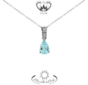 COLLANA I GIOIELLI DEL SOLE ACQUA MARINA  ref. CLAQ40-100V