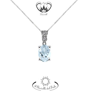 COLLANA I GIOIELLI DEL SOLE ACQUA MARINA  ref. CLAQ41-090V